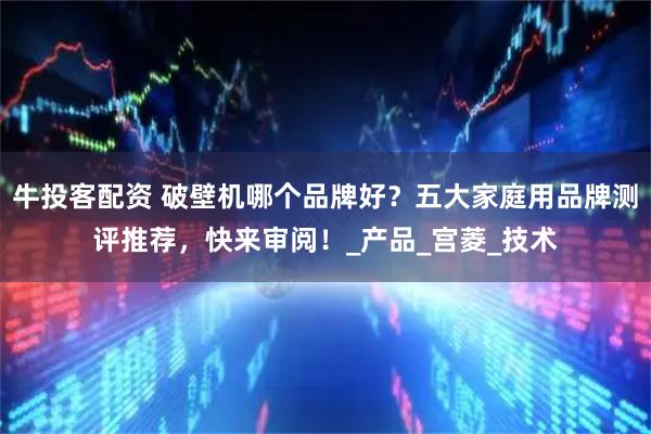 牛投客配资 破壁机哪个品牌好？五大家庭用品牌测评推荐，快来审阅！_产品_宫菱_技术